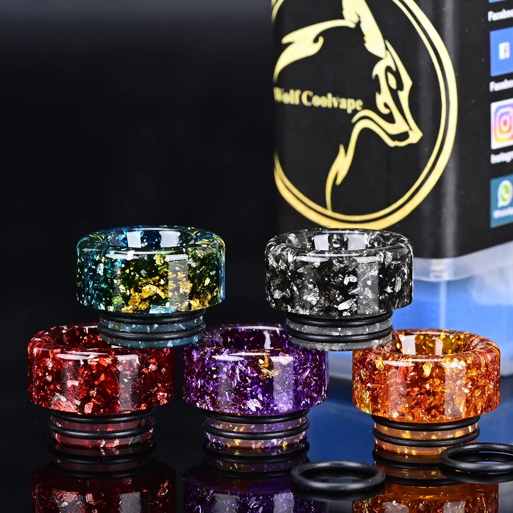 Vape Accessory - wolfcoolvape 810 Drip Tip 5pcs Resin