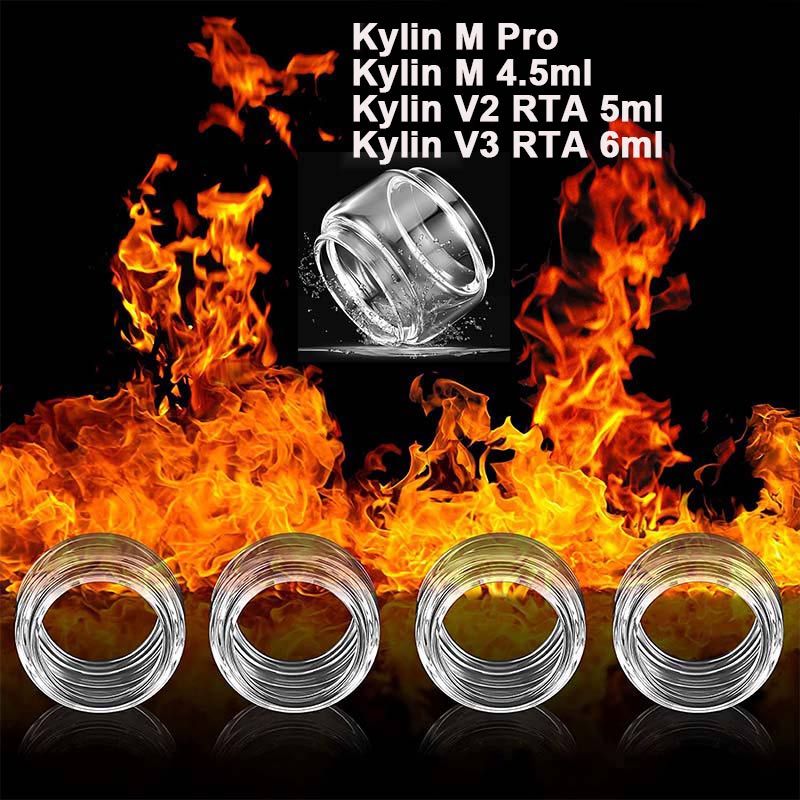 Drip Tip Resin - 5 Pieces Bubble Glass Tank for