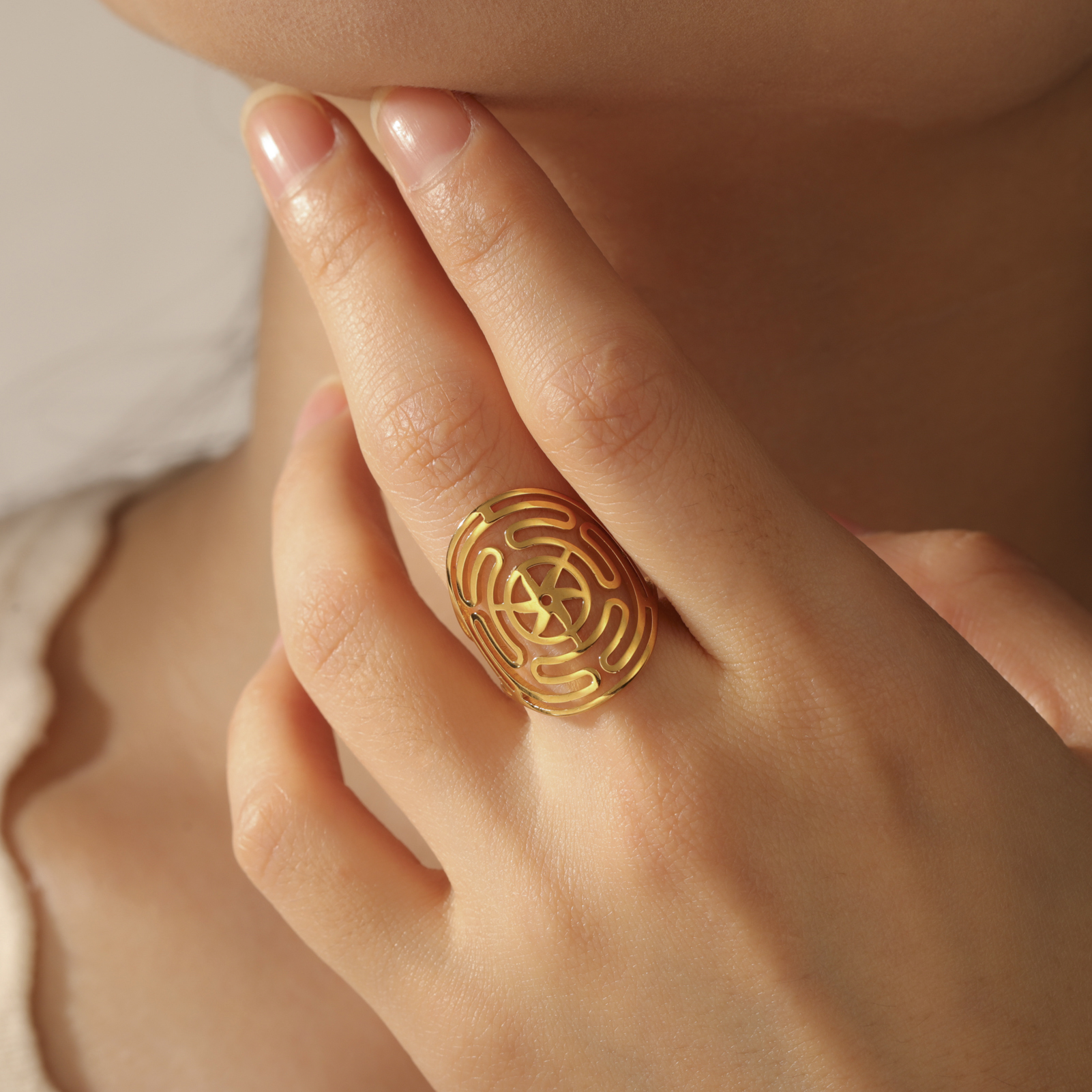 Skyrim Hollow out ring with wi - Vape Ring ulasan dan harga