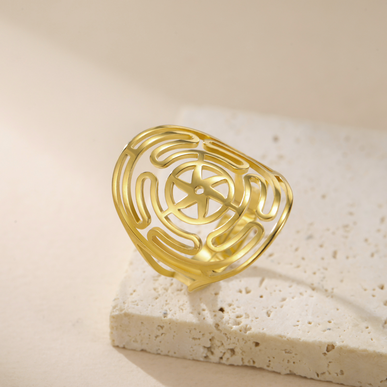 Skyrim Hollow out ring with wi - Vape Ring ulasan dan harga