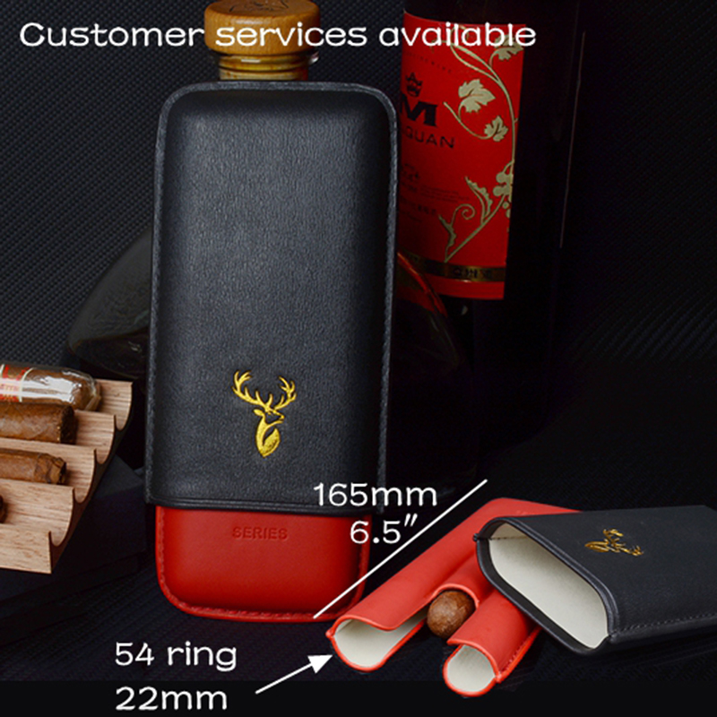54 Ring Leather Cigar Case Bla - Vape Ring ulasan dan harga