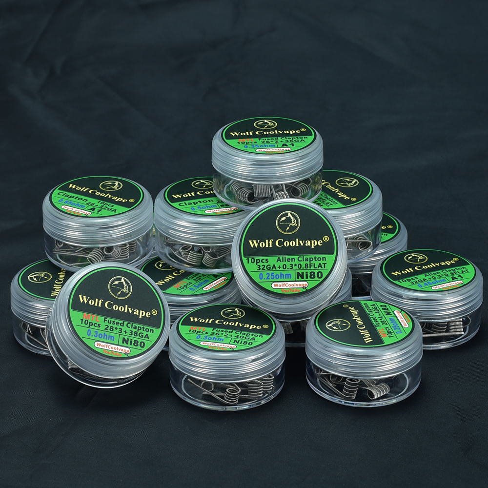 10pcs NI80/SS316L/A1 mtl Alien - Accessories For Vaping ulasan dan harga