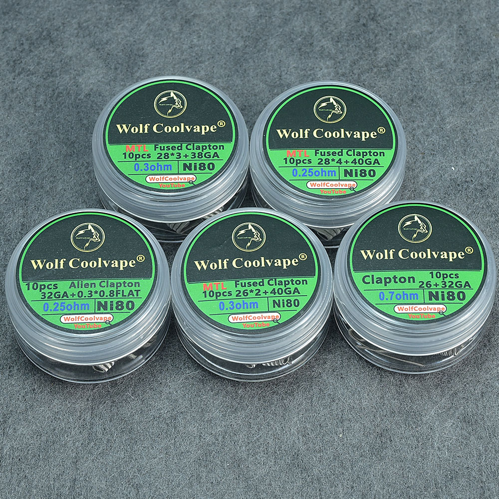 10pcs NI80/SS316L/A1 mtl Alien - Accessories For Vaping ulasan dan harga