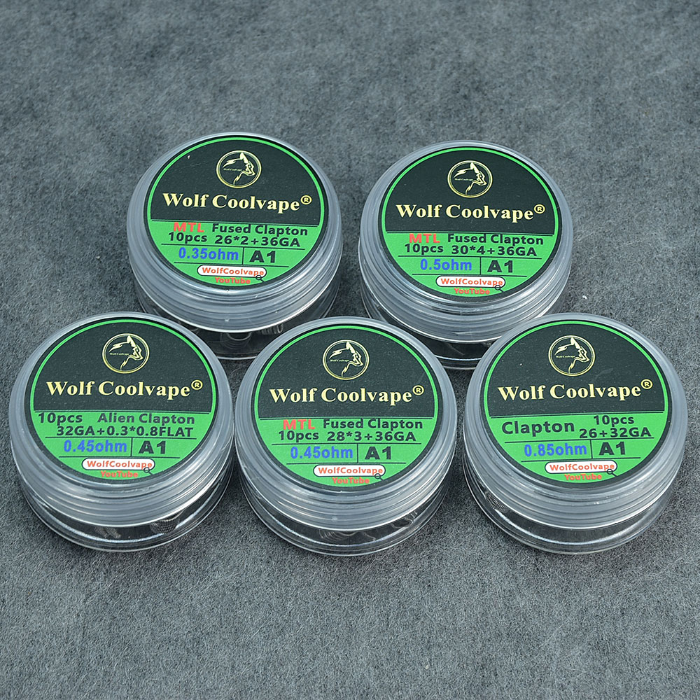10pcs NI80/SS316L/A1 mtl Alien - Accessories For Vaping ulasan dan harga