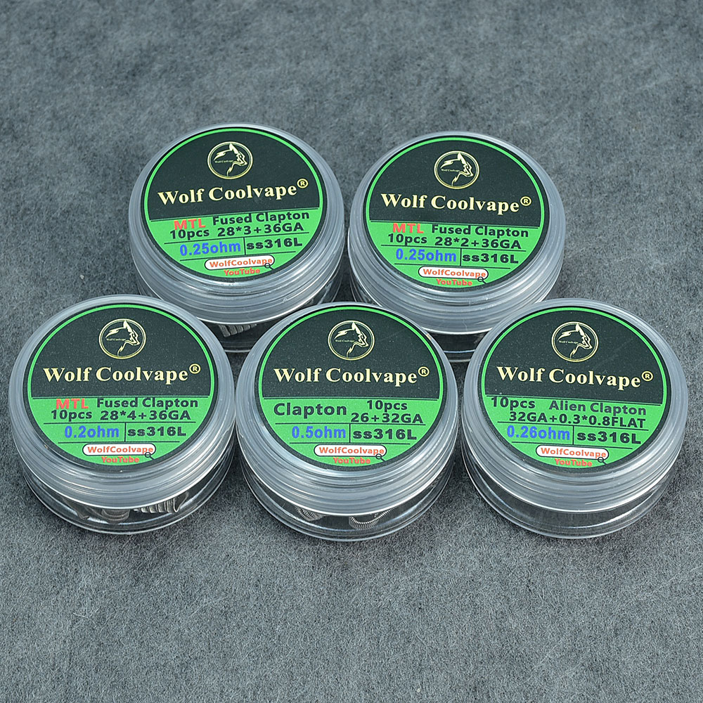 10pcs NI80/SS316L/A1 mtl Alien - Accessories For Vaping ulasan dan harga