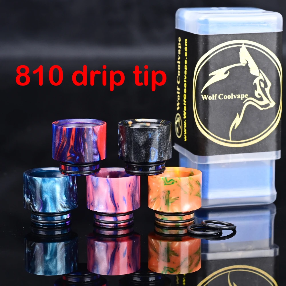 Wolfcoolvape 5PCS 810 Resin Dr - Drip Tip Resin ulasan dan harga