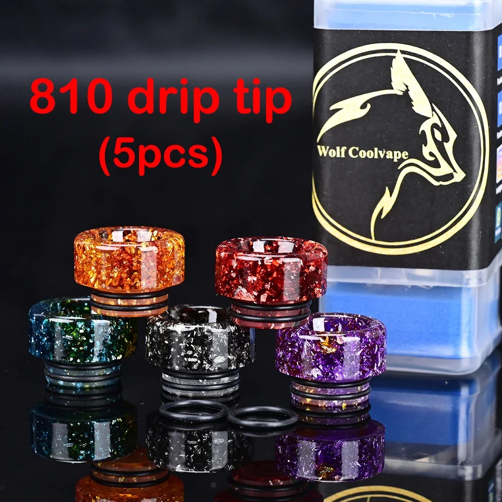 wolfcoolvape 810 Drip Tip 5pcs - Vape Accessory ulasan dan harga