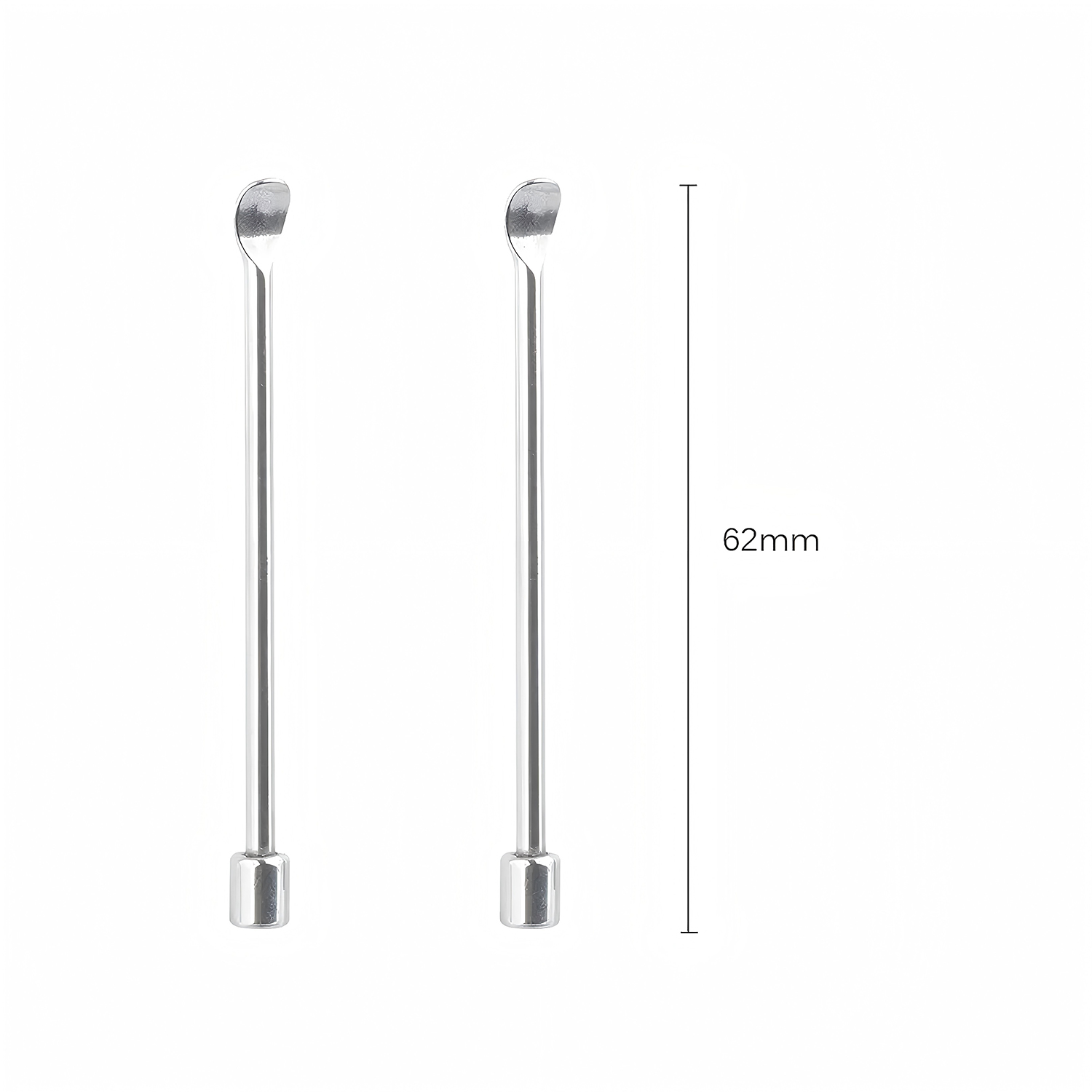 2Pcs 6cm Stainless Steel Mini  - Vaping Goods ulasan dan harga