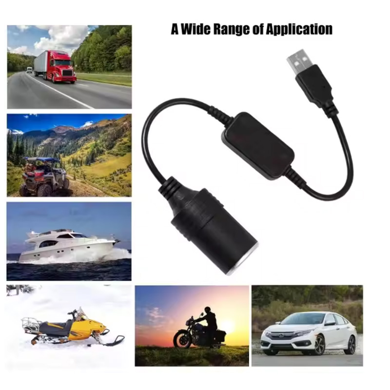 1pc 5V 2A USB To 12V Cigarette - Accessories For Vaping ulasan dan harga