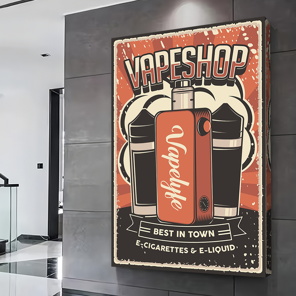 Vape Shop Printing Poster Pict - Vaping Shop ulasan dan harga