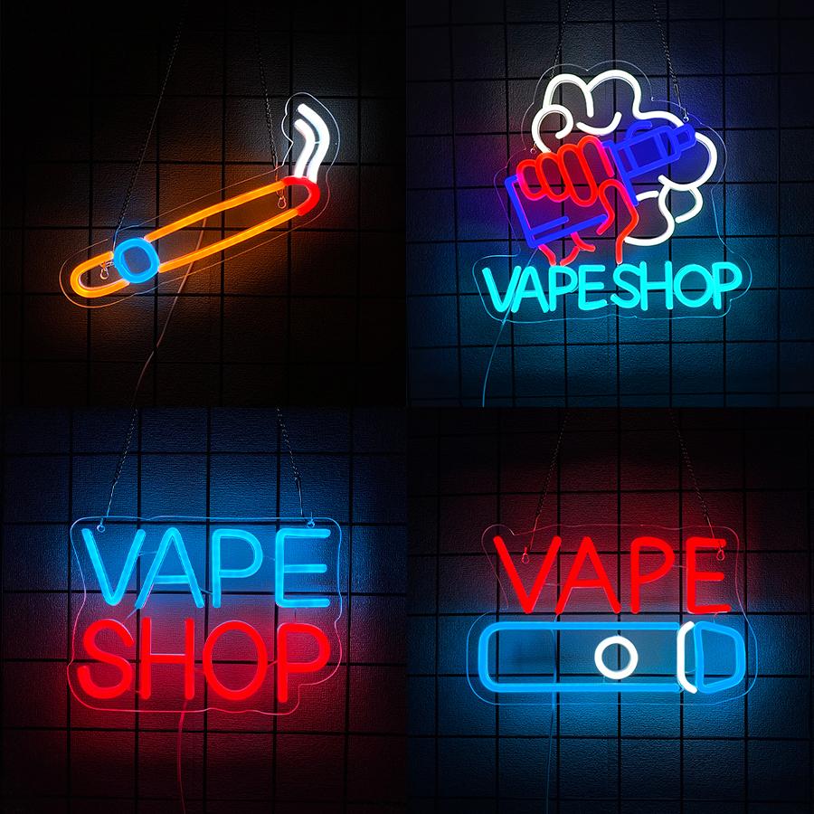 Vape Shop Neon Sign For Wall D - Vaping Store ulasan dan harga