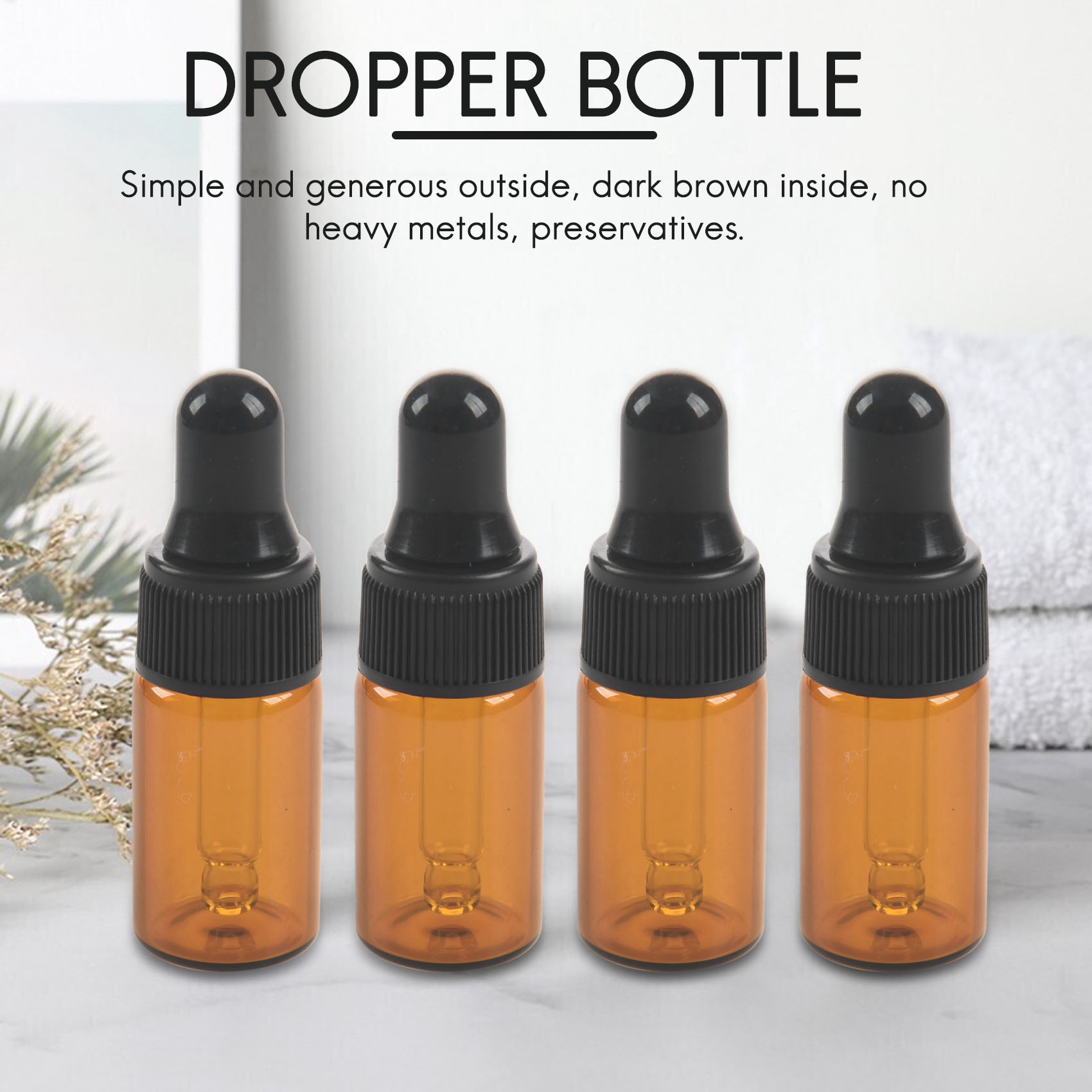 10pcs 3ml Empty brown Glass Dr - Juice Bottle Dropper ulasan dan harga