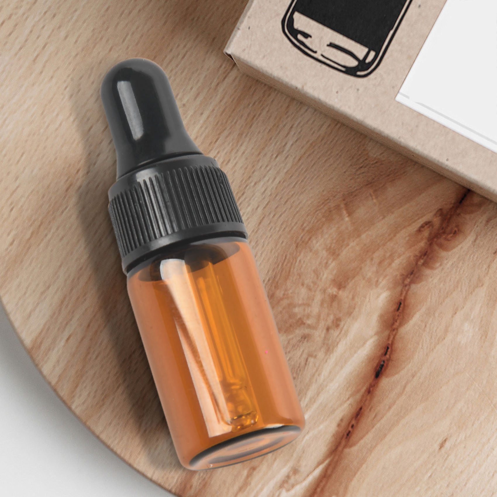 10pcs 3ml Empty brown Glass Dr - Juice Bottle Dropper ulasan dan harga