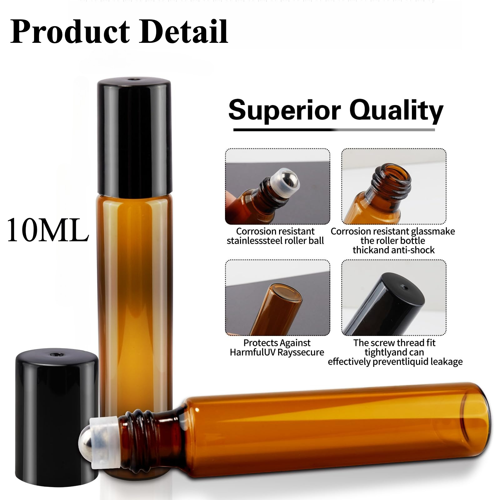 8/30pcs Glass Roll on Bottle 1 - Juice Bottle Dropper ulasan dan harga